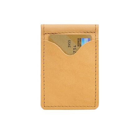 Rustico Money Clip Leather Wallet in Buckskin AC0101-0005